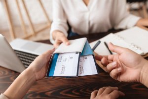 Organised visa documents and checklist